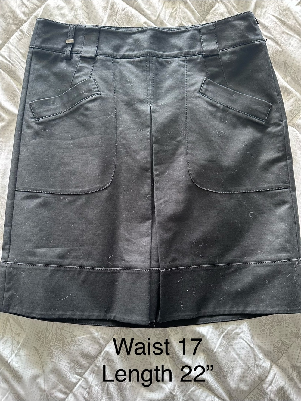 Mexx Black Skirt with Front Patch Pockets
